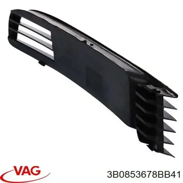 Rejilla derecha del parachoques delantero 3B0853678BB41 VAG