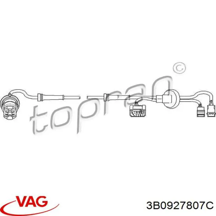 Comprar 3B0927807C VAG Sensor de freno, trasero