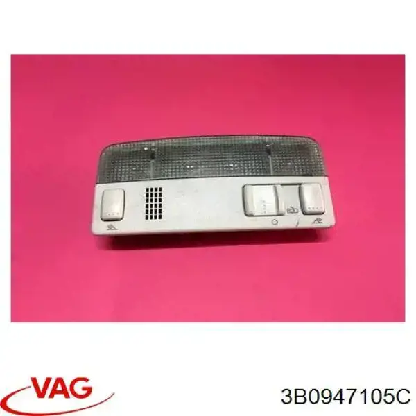 3B0947105C9B9 VAG Luz de techo interior (cabina)