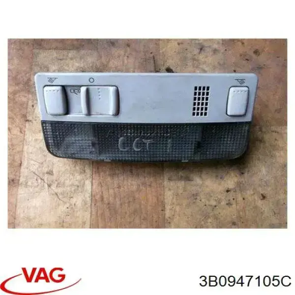 Luz de techo interior (cabina) 3B0947105C9B9 VAG