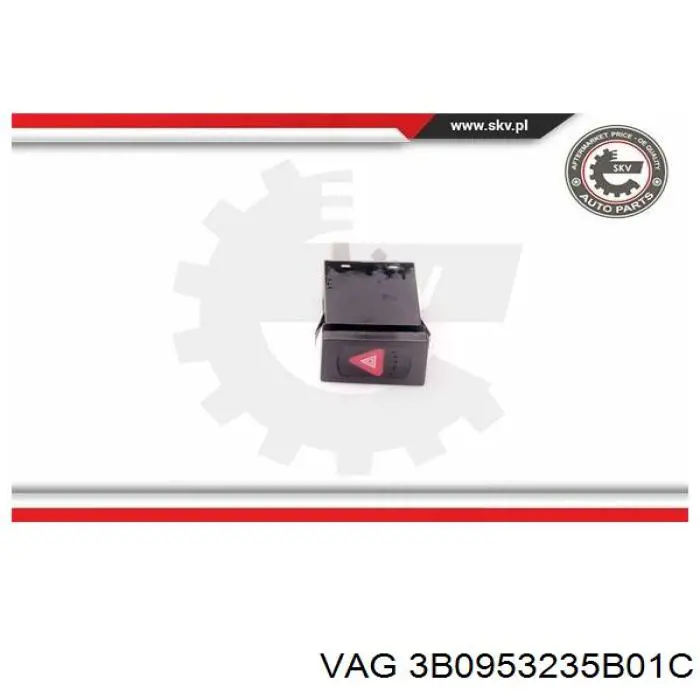 Comprar 3B0953235B01C VAG Boton de luz de emergencía