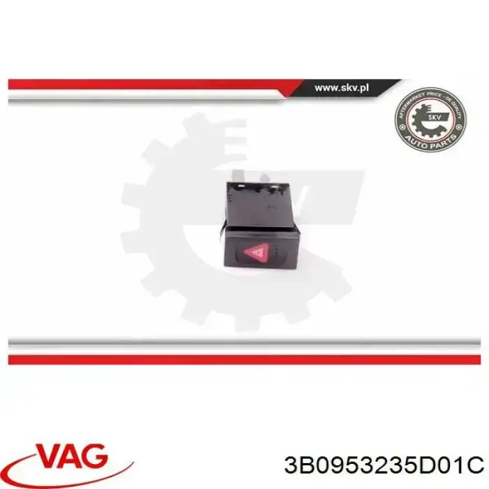 3B0953235D01C VAG boton de alarma