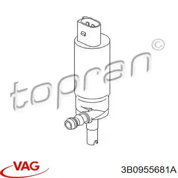 Bomba-motor de lavafaros 3B0955681A VAG