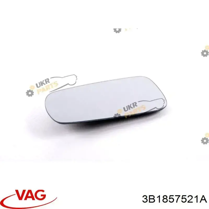 Cristal de espejo retrovisor exterior izquierdo 3B1857521A VAG