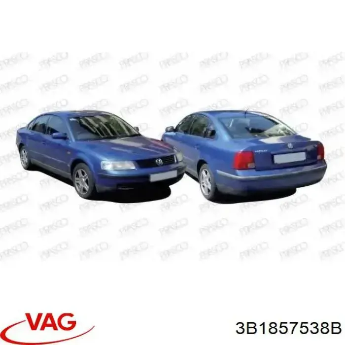 Cubierta de espejo retrovisor derecho VAG 3B1857538B precio, desde 42,11 EUR