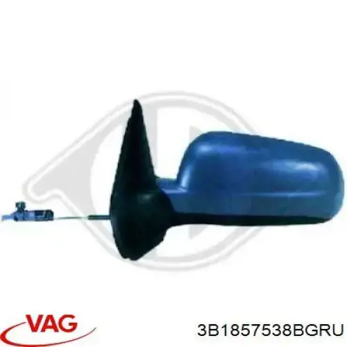 3B1857538BGRU VAG Cubierta de espejo retrovisor derecho