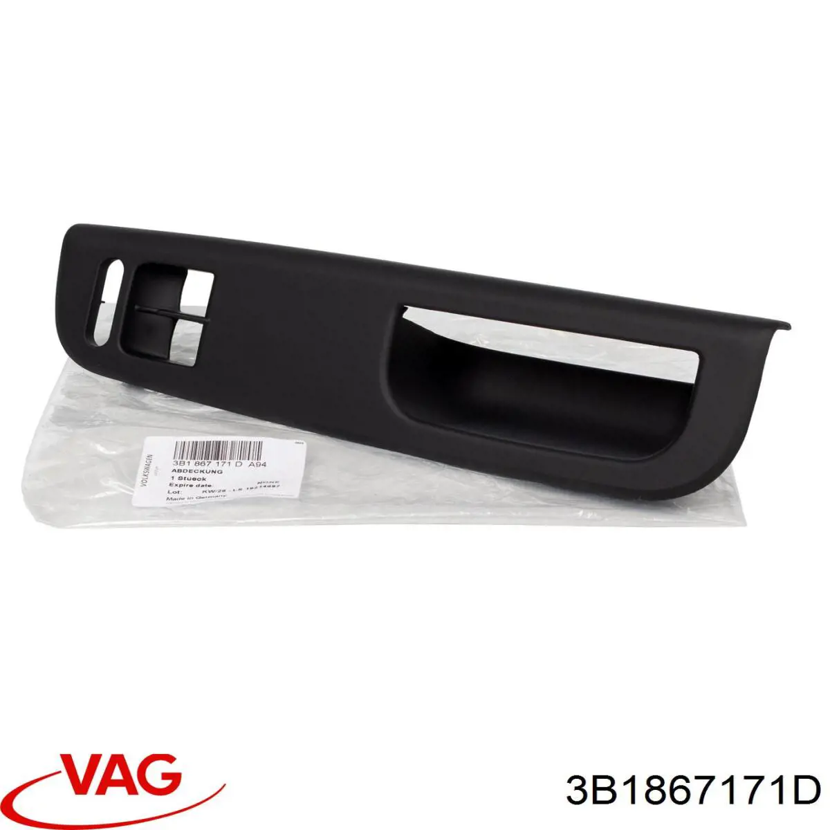 Moldura de manija interior de puerta delantera izquierda VAG 3B1867171D precio, desde 20,65 EUR