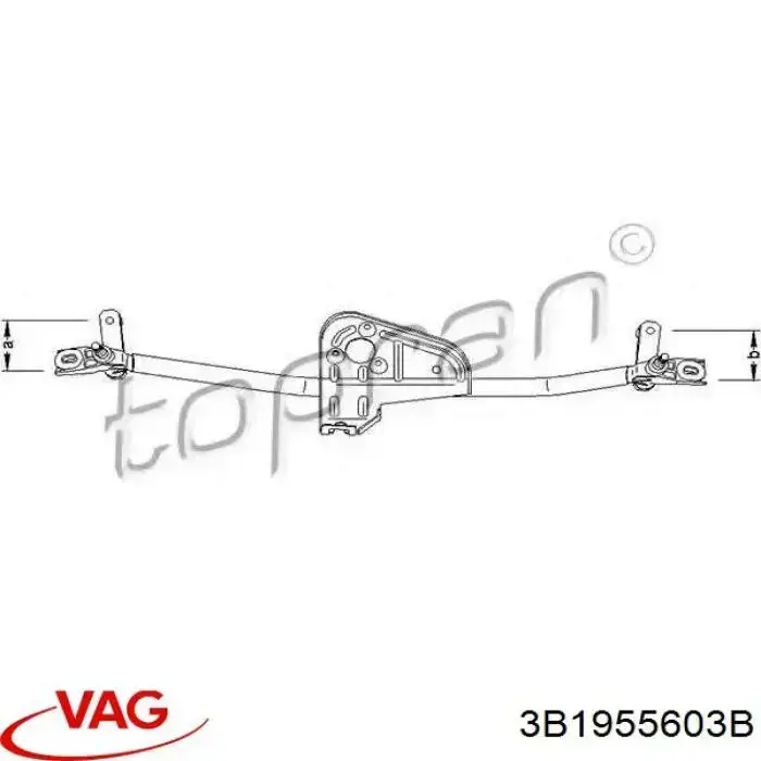 Varillaje lavaparabrisas para Volkswagen Passat (B5, 3B3)