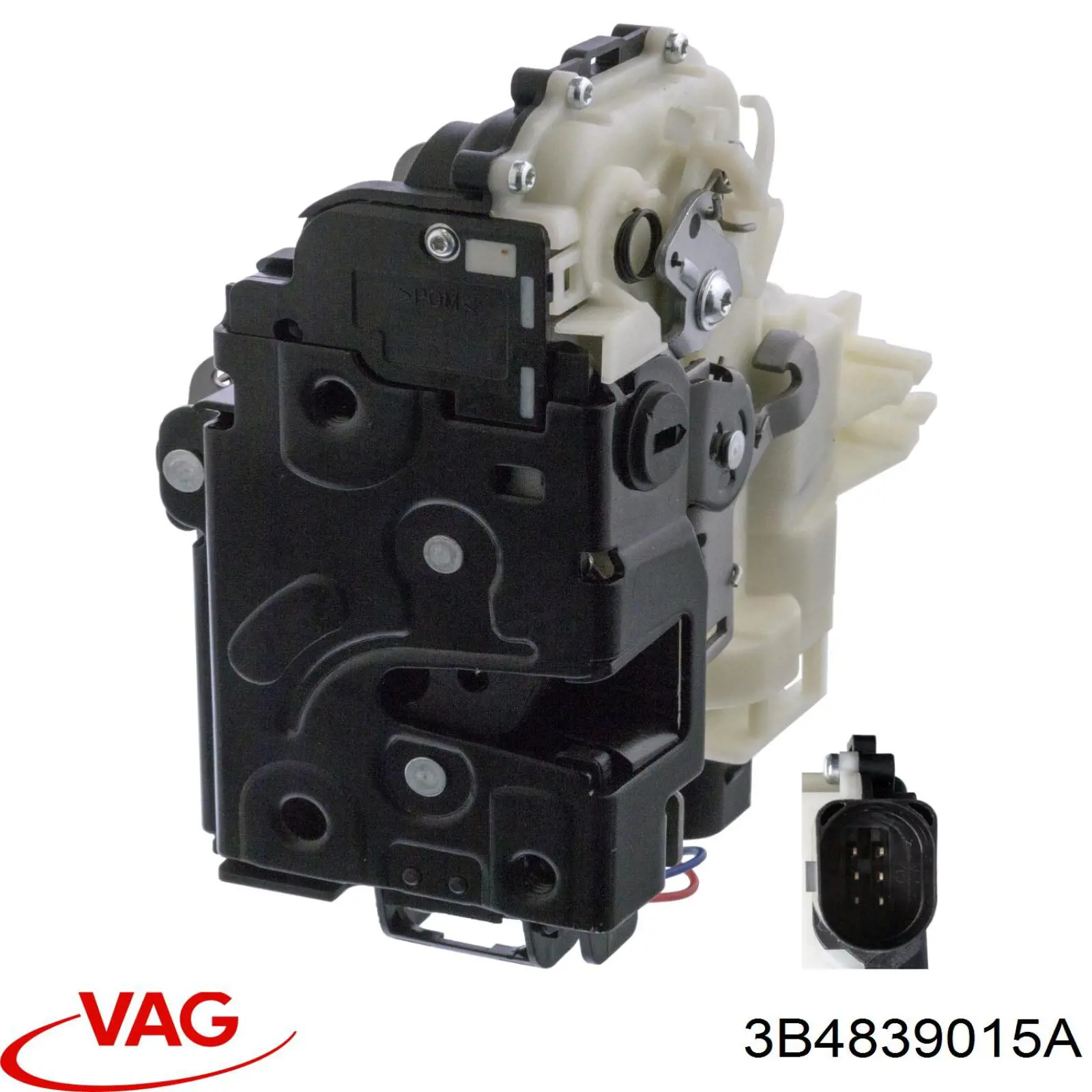 Cerradura de puerta trasera izquierda 3B4839015A VAG