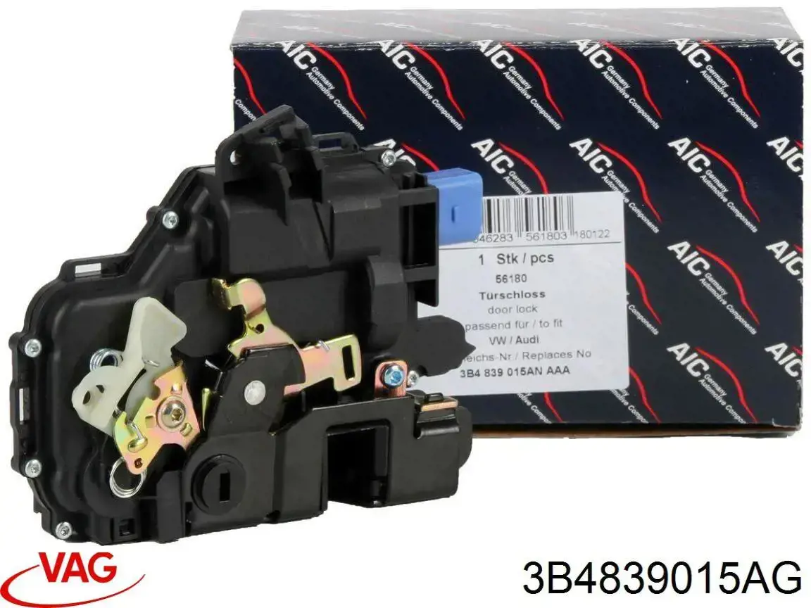 Cerradura de puerta trasera izquierda VAG 3B4839015AG