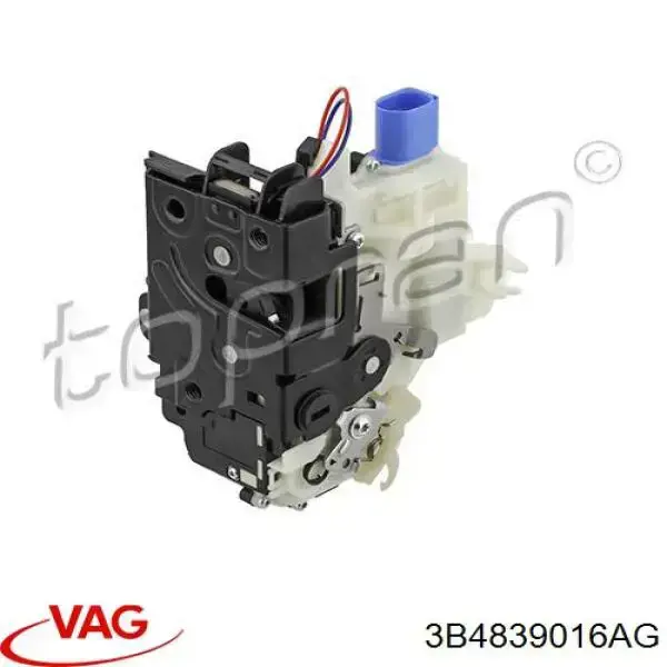 Cerradura de la puerta trasera derecha 3B4839016AG VAG