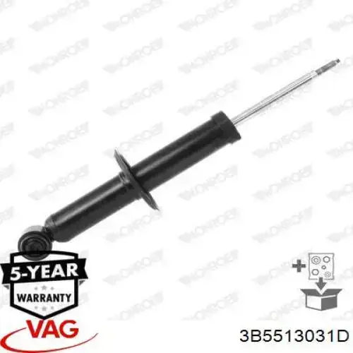 Amortiguador trasero VAG 3B5513031D precio, desde 50,91 EUR