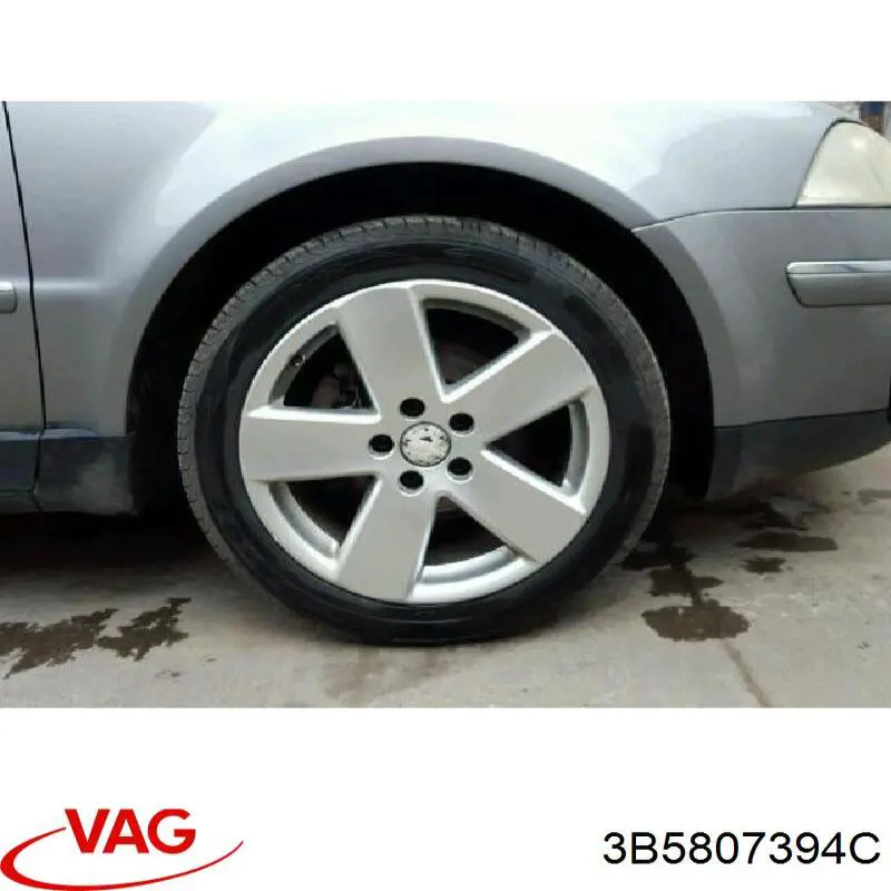 Soporte del parachoques trasero derecho 3B5807394C VAG