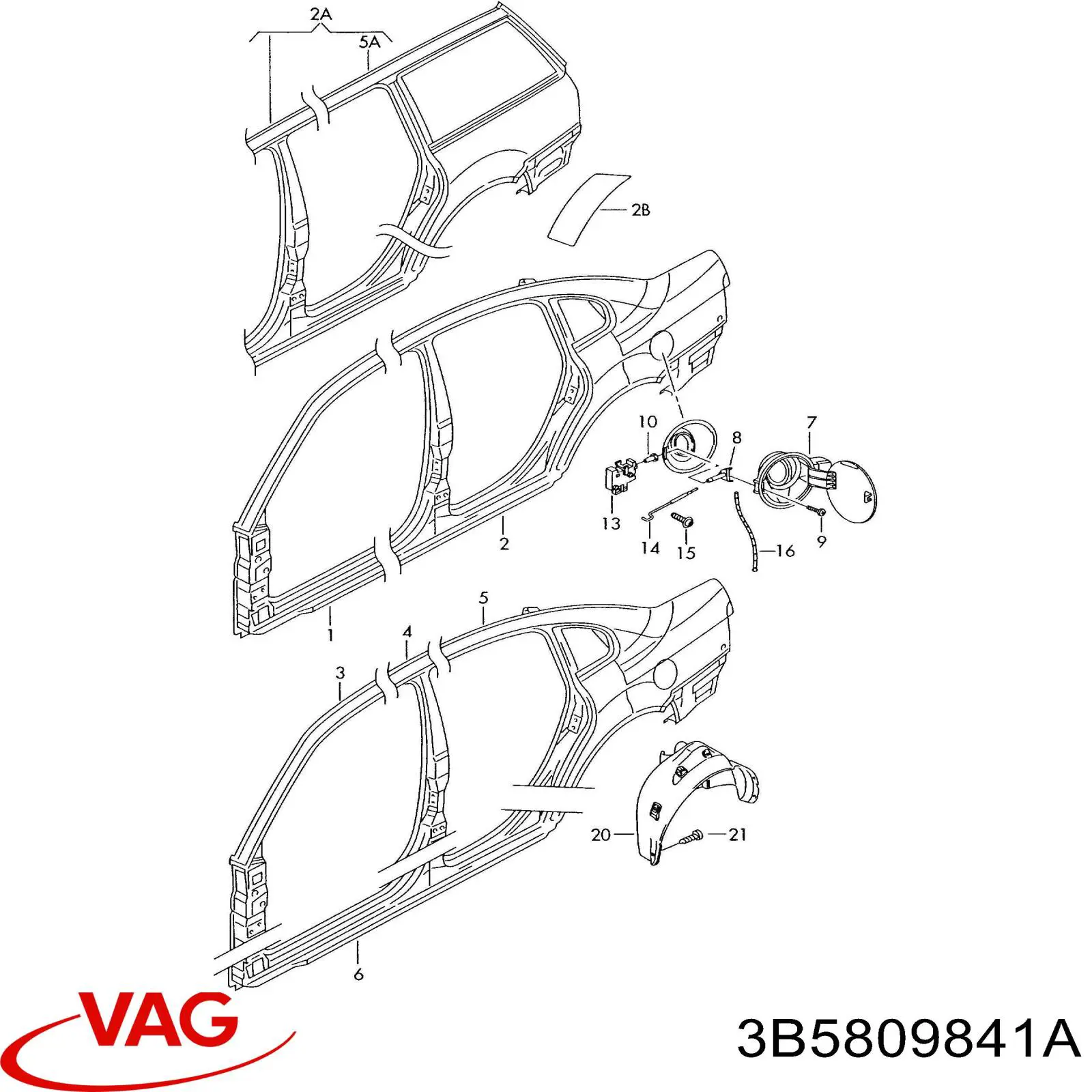  VAG 3B5809841A precio, desde  
