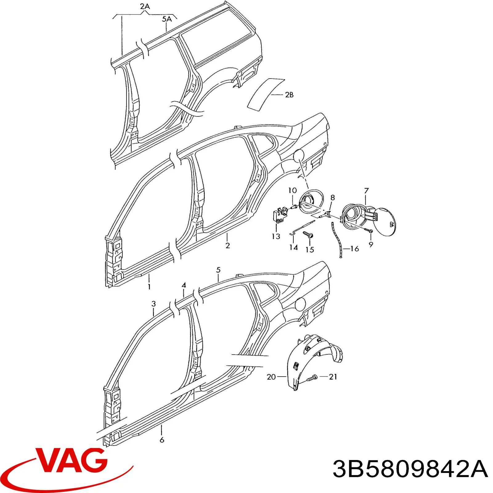  VAG 3B5809842A precio, desde  