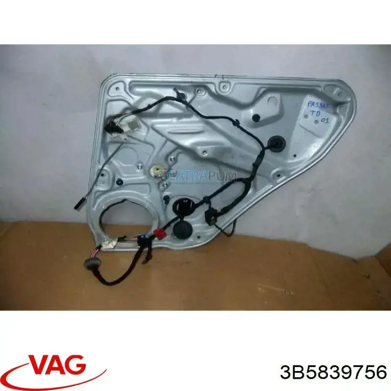 Comprar 3B5839756 VAG Mecanismo de elevalunas de la puerta trasera derecha