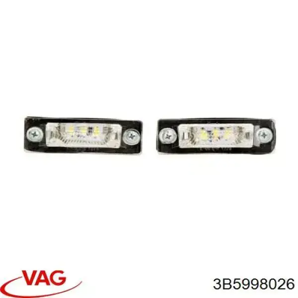 Luz matricula 3B5998026 VAG