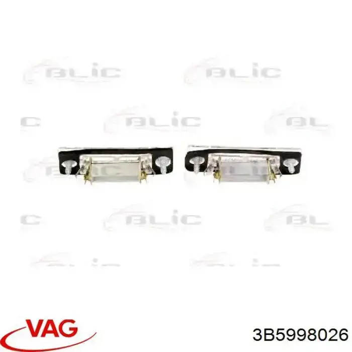 Comprar 3B5998026 VAG Luz matricula