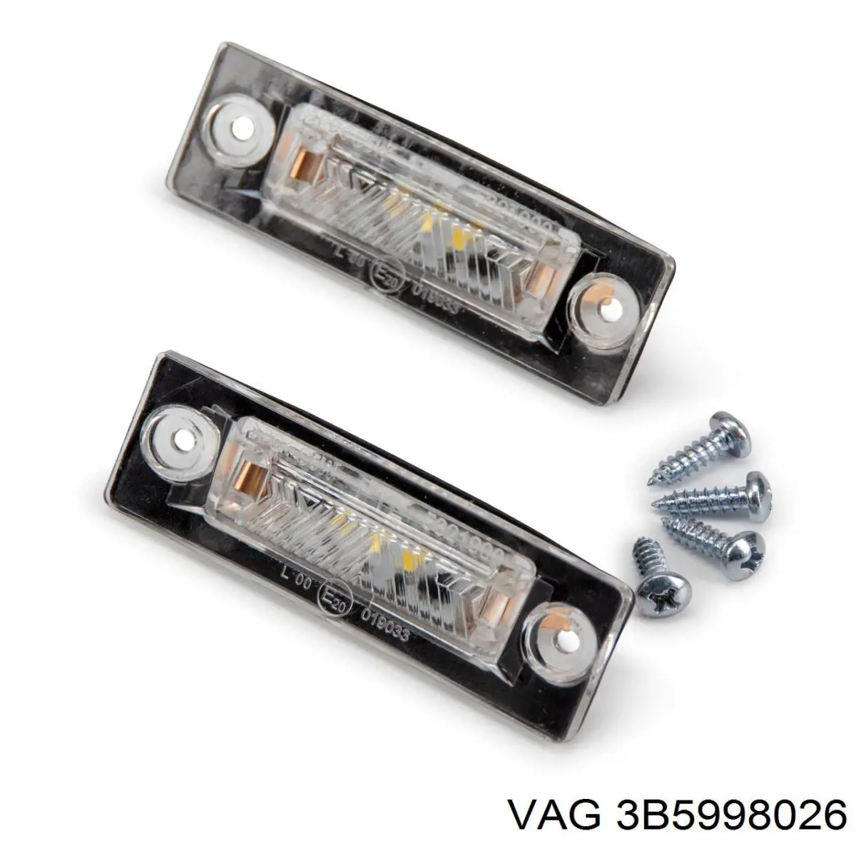 Luz matricula 3B5998026 VAG