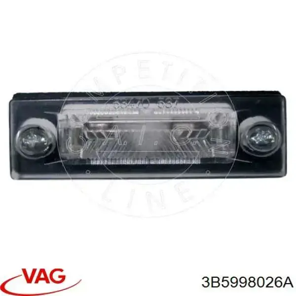 Luz matricula 3B5998026A VAG
