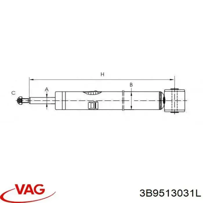 Amortiguadores traseros VAG 3B9513031K