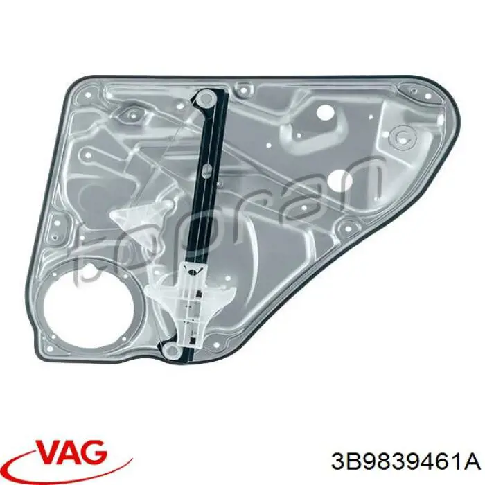 Comprar 3B9839461A VAG Mecanismo de elevalunas de la puerta trasera izquierda