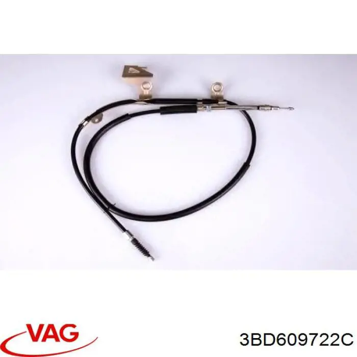 3BD609722A VAG cable de freno de mano trasero derecho