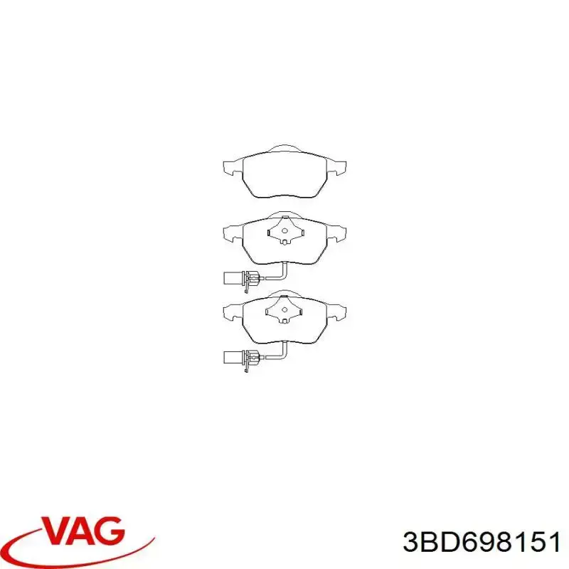 Pastillas de freno delanteras Audi A6 4F2