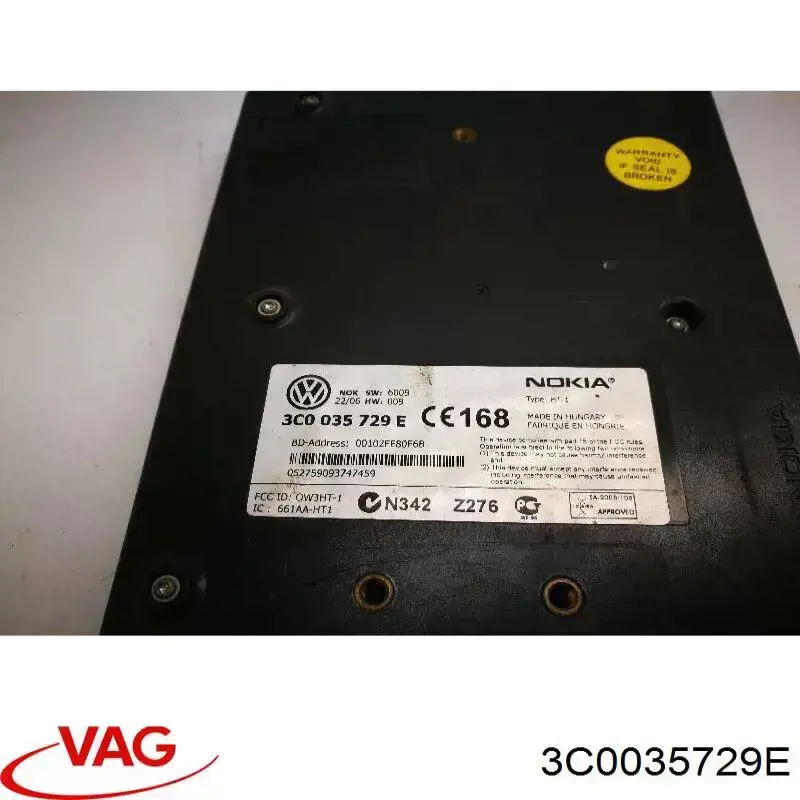 Unidad de control Bluetooth VAG 3C0035729E