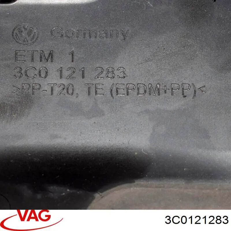 Deflector de aire del radiador izquierdo 3C0121283 VAG