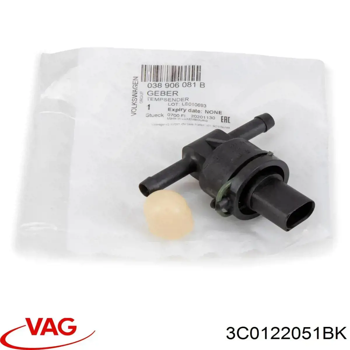 Manguera inferior del radiador VAG 3C0122051BK