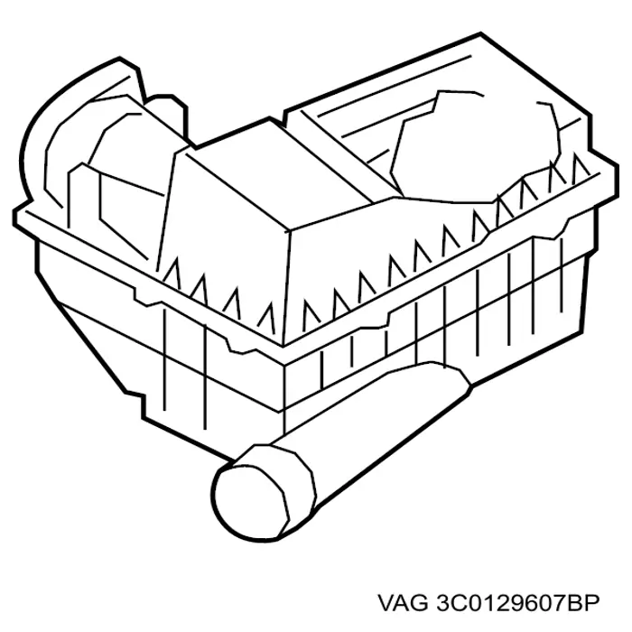 3C0129607AT VAG Carcasa del filtro de aire