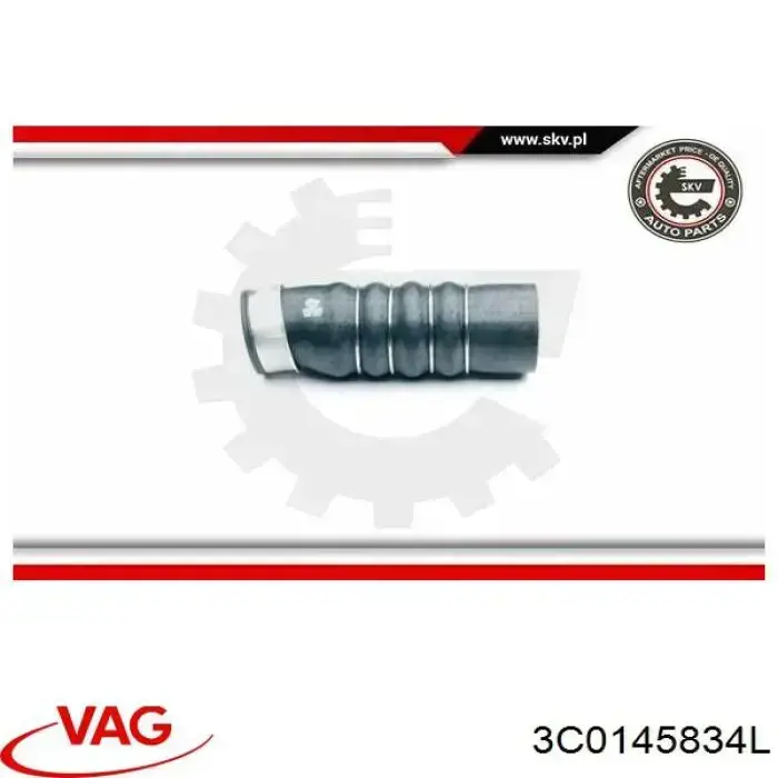 3C0145834L VAG tubo flexible de aire de sobrealimentación derecho