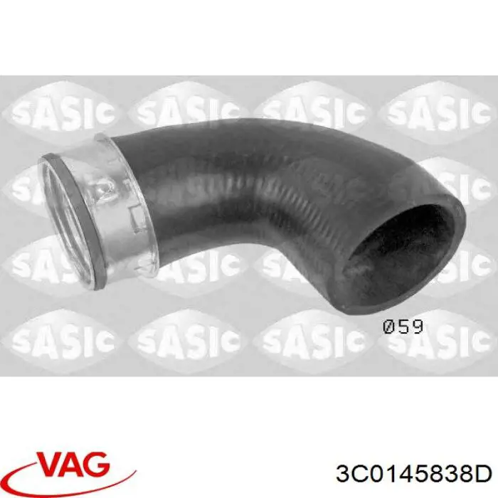 3C0145838D VAG tubo flexible de aire de sobrealimentación superior derecho