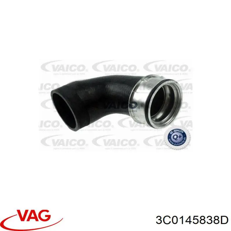 Tubo flexible de aire de sobrealimentación VAG 3C0145838D