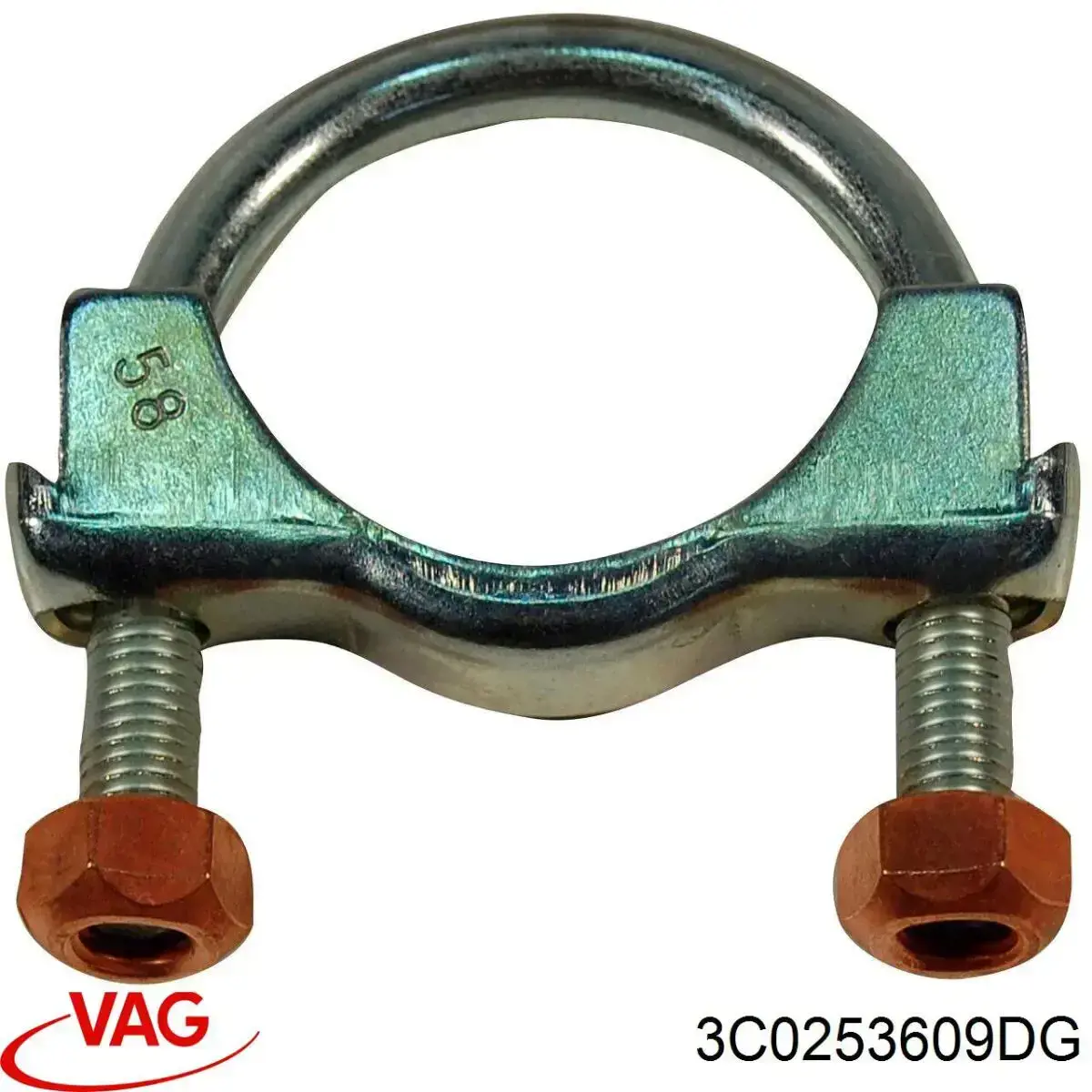 Silenciador trasero 3C0253609DG VAG