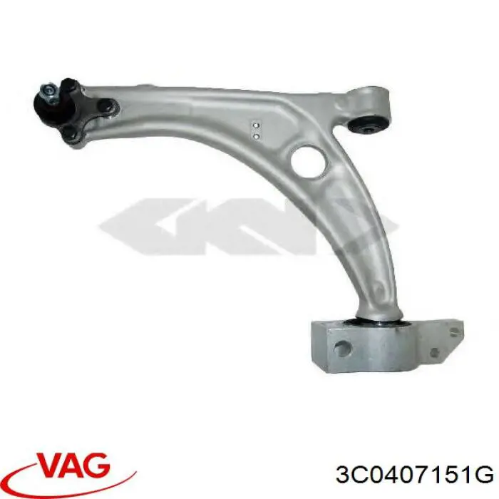 Brazo inferior izquierdo/derecho de suspensión delantera 3C0407151G VAG