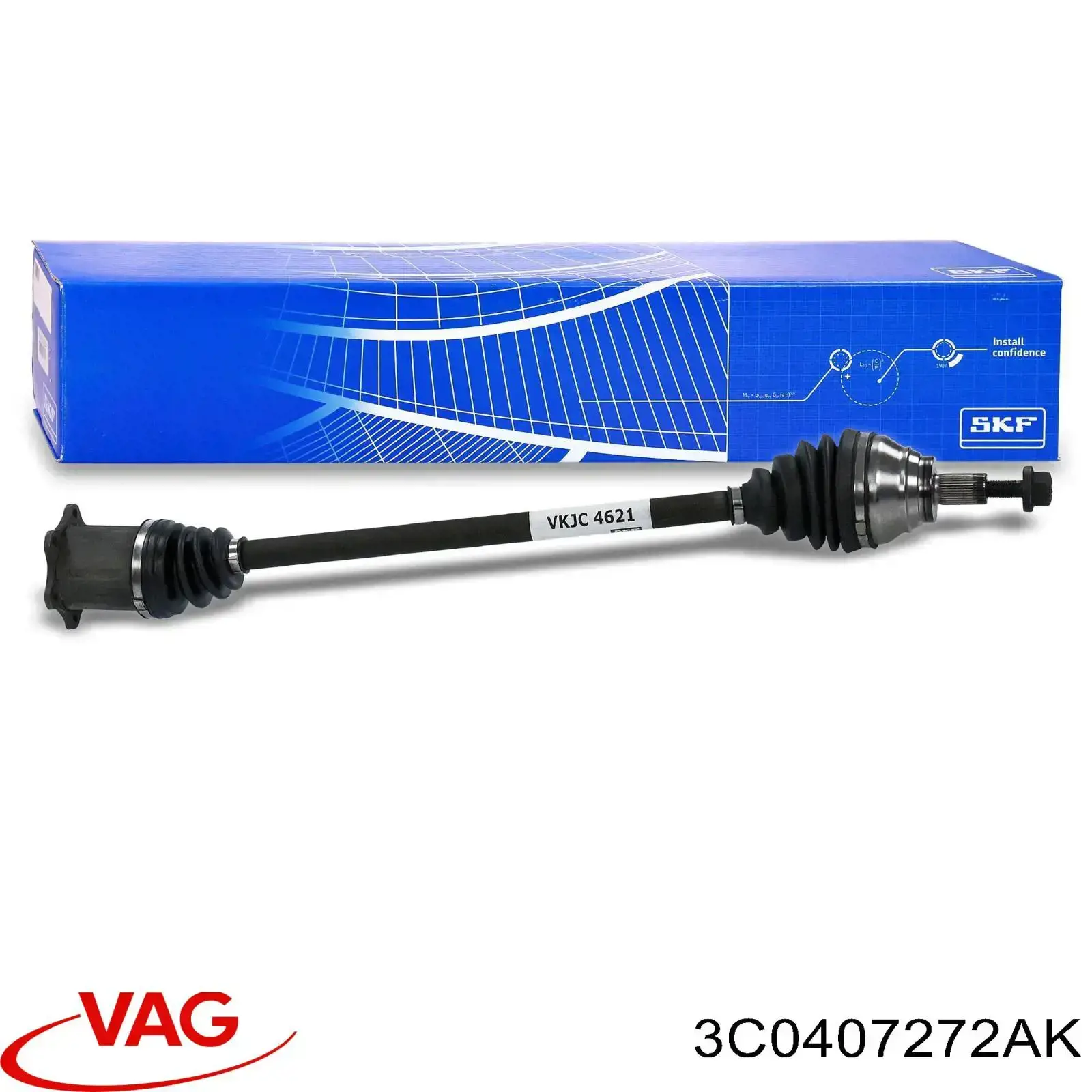 Semieje delantero derecho VAG 3C0407272AK precio, desde 69,70 EUR