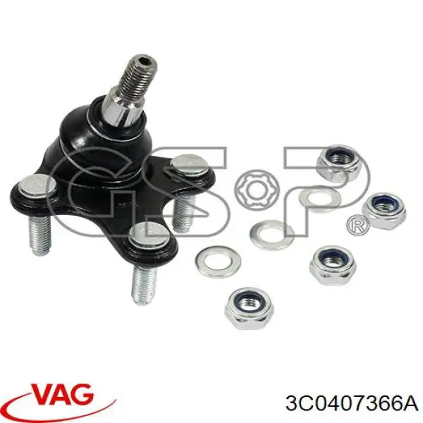 Cojinete de bola inferior derecho VAG 3C0407366A