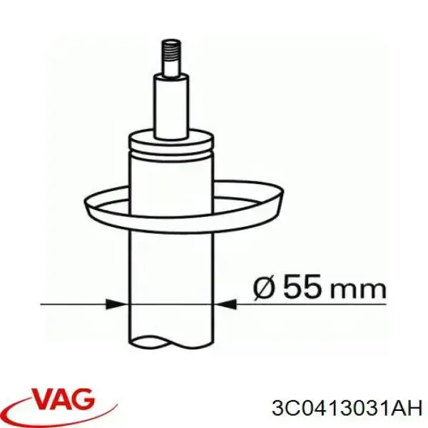 Amortiguador 3C0413031AH VAG