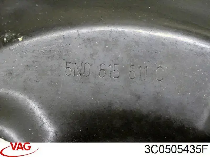 Muñón de eje, cuerpo del eje, trasero izquierdo  VAG 3C0505435F