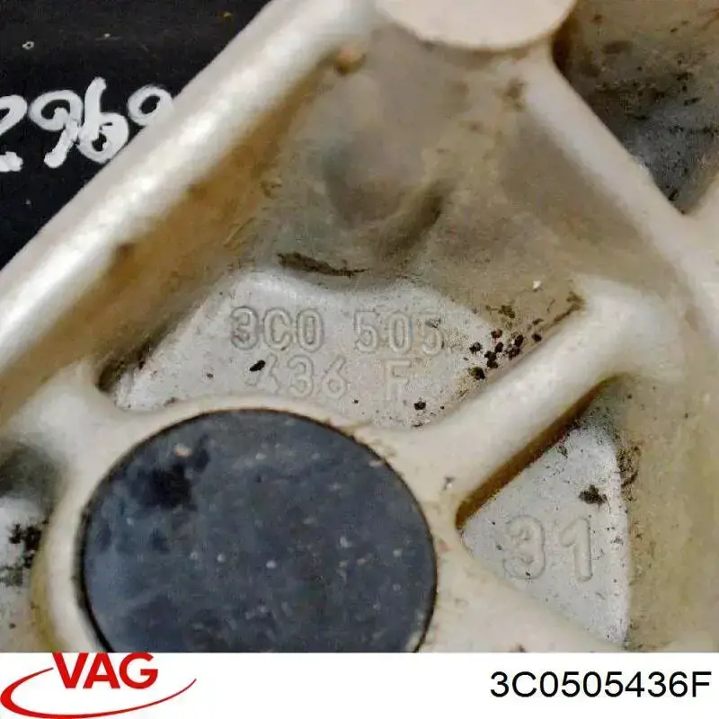 Muñón de eje, cuerpo del eje, trasero izquierdo  VAG 3C0505436F