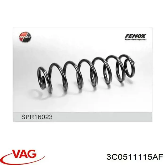 Muelle de suspensión trasero VAG 3C0511115AF precio, desde 26,83 EUR