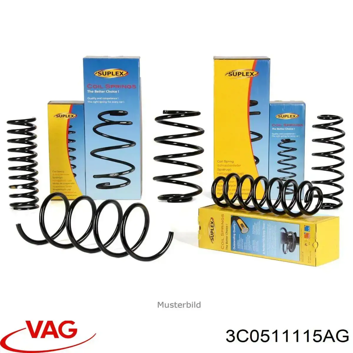 Comprar 3C0511115AG VAG Muelle de eje trasero