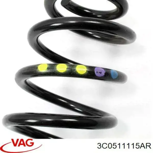 Muelle de suspensión trasero VAG 3C0511115AR precio, desde 43,42 EUR