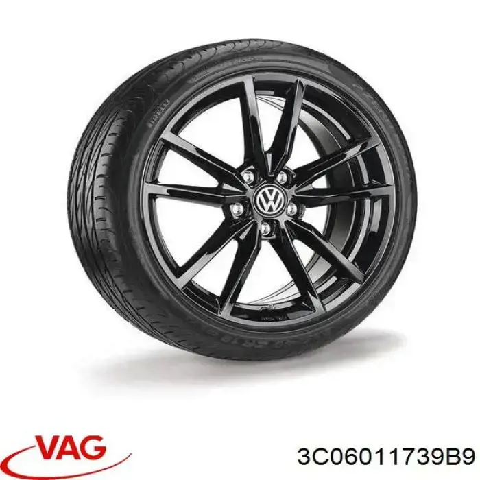 Tapón de tuerca de rueda 3C06011739B9 VAG
