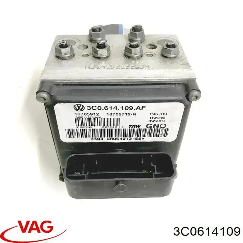 Módulo ABS 3C0614109 VAG