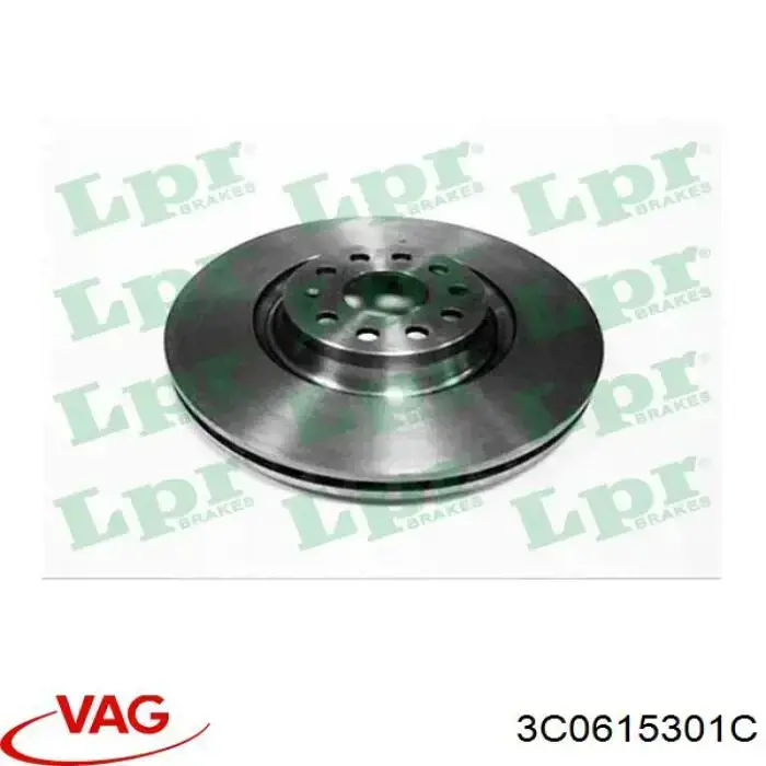 Disco de freno 3C0615301C VAG