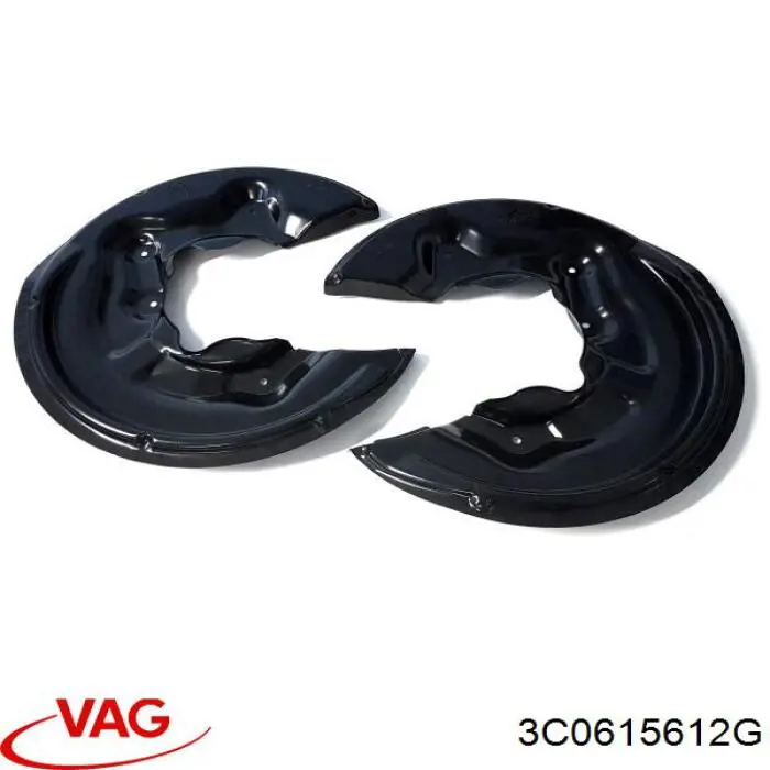 3C0615612G VAG chapa protectora contra salpicaduras, disco de freno trasero derecho