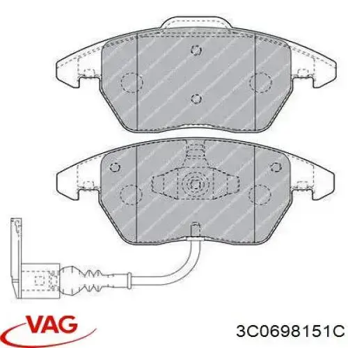 Pastillas de freno delanteras Seat Leon 2 1P1
